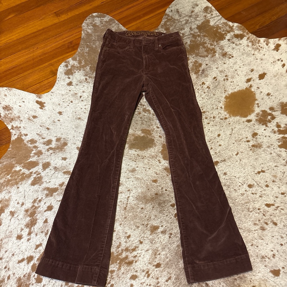 Brown Corduroy Flare Pants